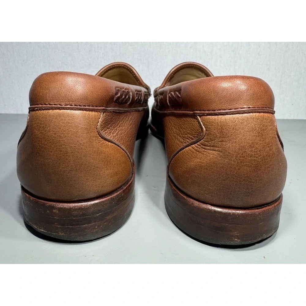 Allen Edmonds Tassel Loafers Carthage Size 11.5B Mens Brown Leather‎ USA